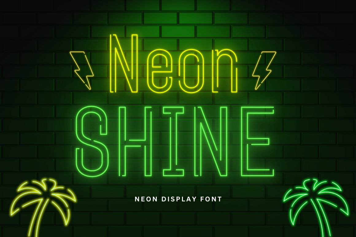 Neon Shine - Neon Display Font